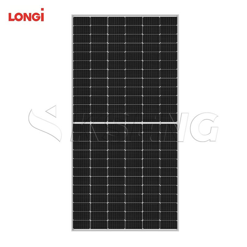 Panel de energía solar bifacial de medio corte Longi 450W 455W 460W Módulo fotovoltaico
