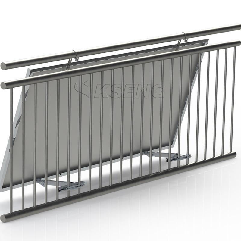 Estructura de montaje de balcón ajustable de panel solar fácil de instalar
