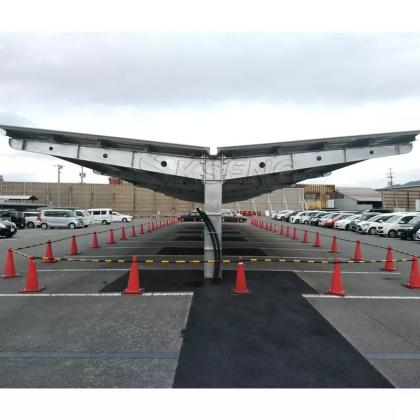 Carbon Solar Car Park Mounting Structure System Solar Carport Mounting Racking
