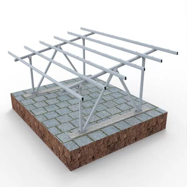 Sistema de estantería de panel solar de cochera solar de aluminio con montaje en tierra de diseños modernos