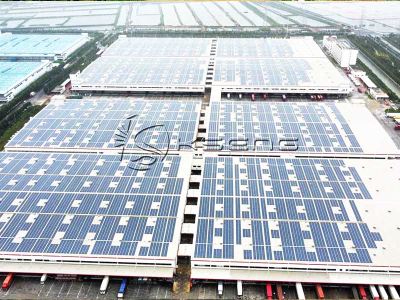 Sistema de montaje de techo solar de China Shangdong 18MW

